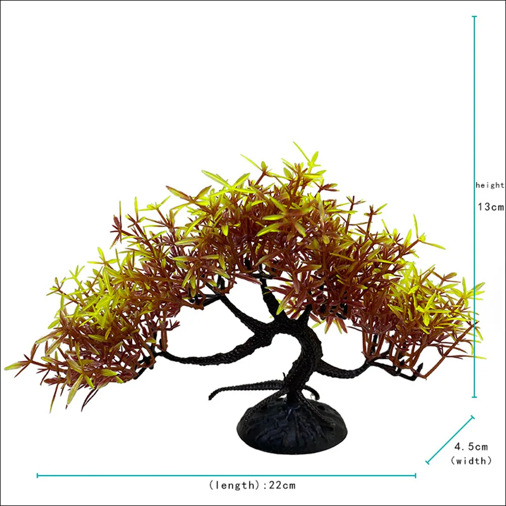 NEW 1PC Fish Tank Simulation Welcome Pine Landscaping False Tree Imitation Water Plant Aquarium Ornament DIY Fish Tank Decor
