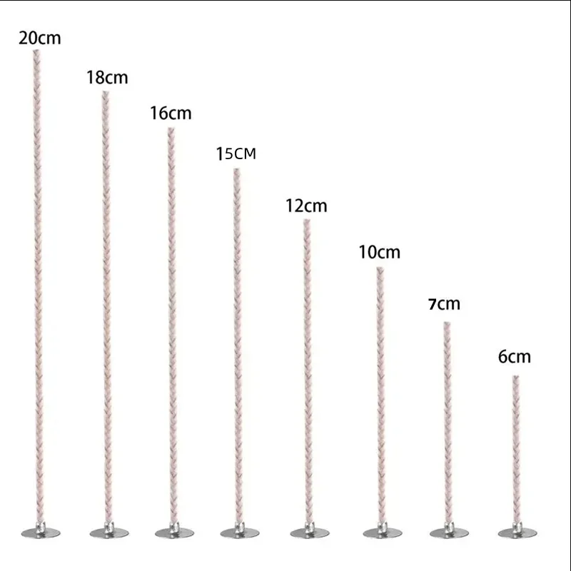 Smokeless Candle Wick 6-20cm 30pcs for Household Scented Candle Kerosene Lamp