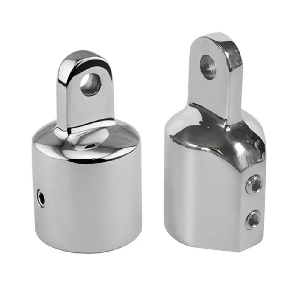 Yacht Hardware Boat 22mm25mm Pipe Eye End Cap Stainless Steel Canopy Tube End Bimini Top Fitting