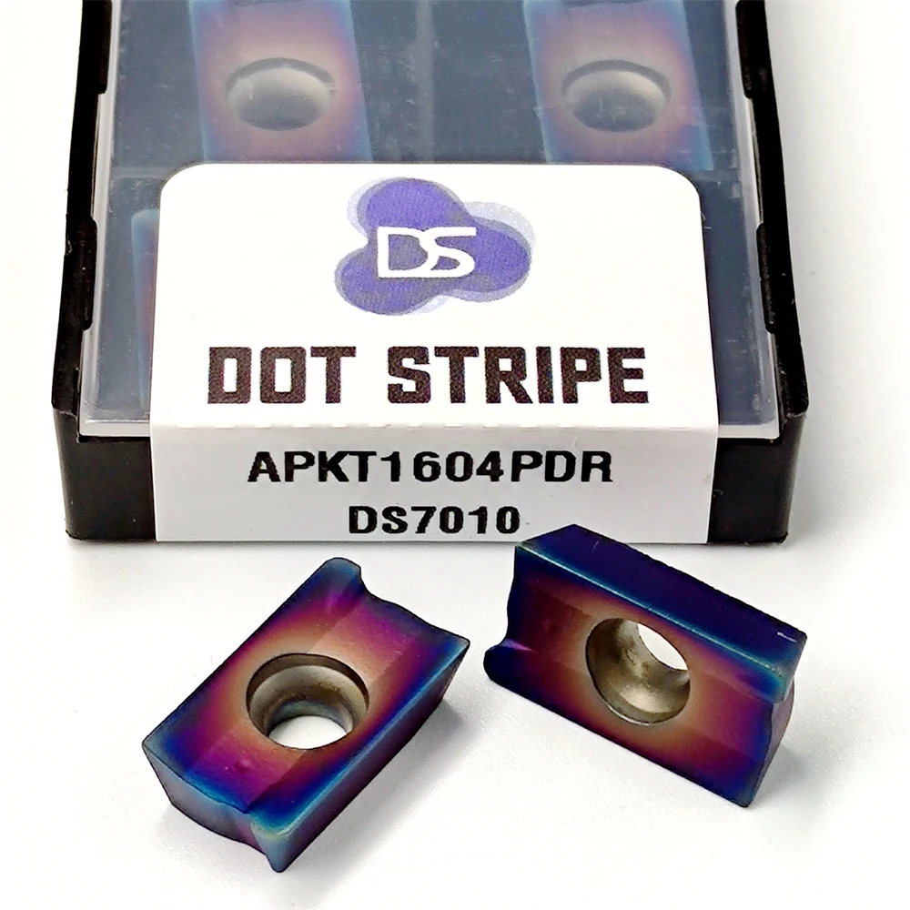 

High Quality Carbide Insert APKT1003 APKT1604 Turning Tool Blue Flame Series CNC Milling Blades APKT 1003 1604