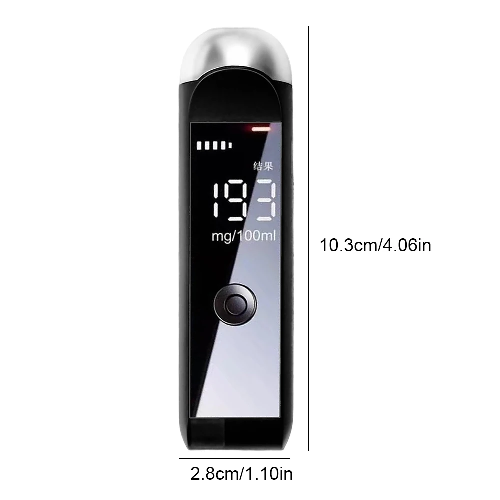 Alcoholometer Portable Alcohol Test Tools Professional Accuracy Breath Alcohol Tester Breathalyzer Detector 200mAh