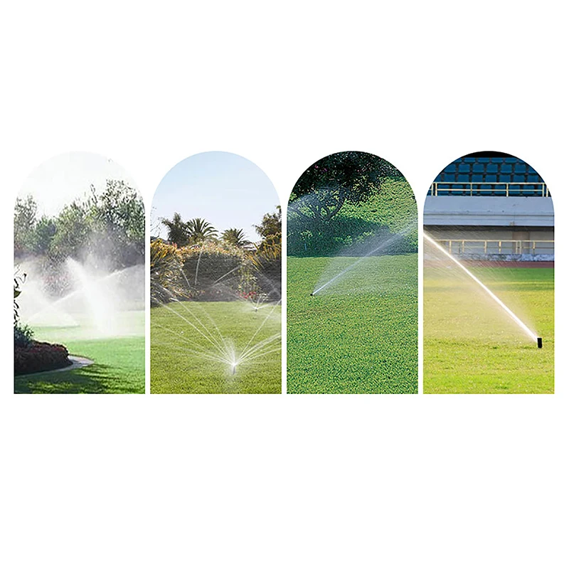 Garden Sprinkler 0~360 Degree Adjustable Scattering Sprinkler Up Garden Park Farm Lawn Irrigation Sprinkler Replacement Nozzle 1/2" Female Thread