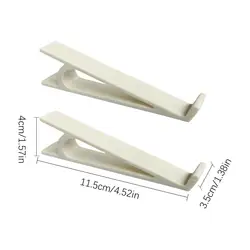Ergonomic Height - Adjustable Non - Slip Keyboard Riser for Desk and Home Office (Set of 2) (White)