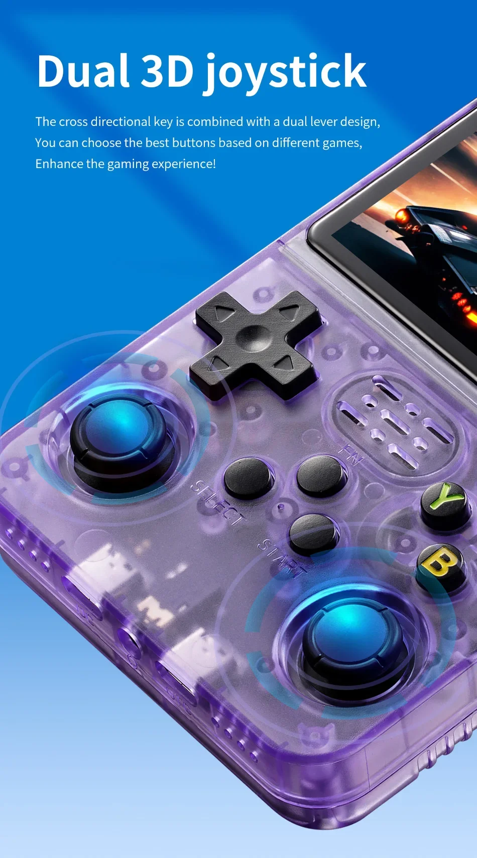 Portable R36S Retro Handheld Video Game Console 3.5 Inch IPS HD Color Screen Po