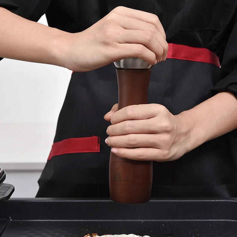 Description Picture 5 of itemLeeseph Premium Beech Pepper Mill, Salt and Grinder - Precision Carbon Steel Rotor Use for Peppercorn, Sea Salt,