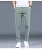 2024 Summer New Thin Ice Silk Stretch Men's Pants Casual Elastic Waist Smooth Trouser Pants Male Brand Clothing 5 Colour 2