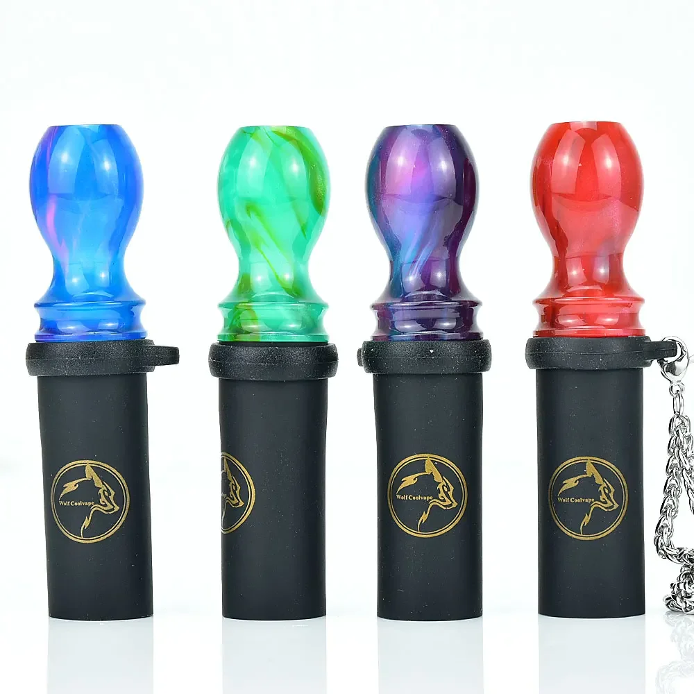 Resin Hookah Mouthpieces Hookah Sheesha Chicha Narguile Shisha Water Pipe Accessories Silicone Hang Rope Strap Mouth Tips