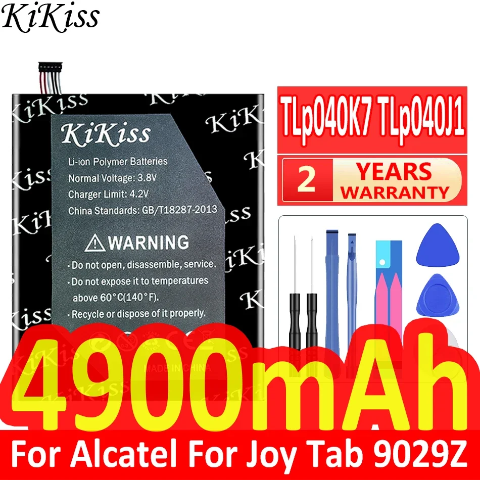 

Мощная батарея 4900 мАч KiKiss TLp040K7 TLp040J1 для планшета Alcatel A30 4G LTE 9024 Вт 8,0 дюйма для Joy tab 9029Z