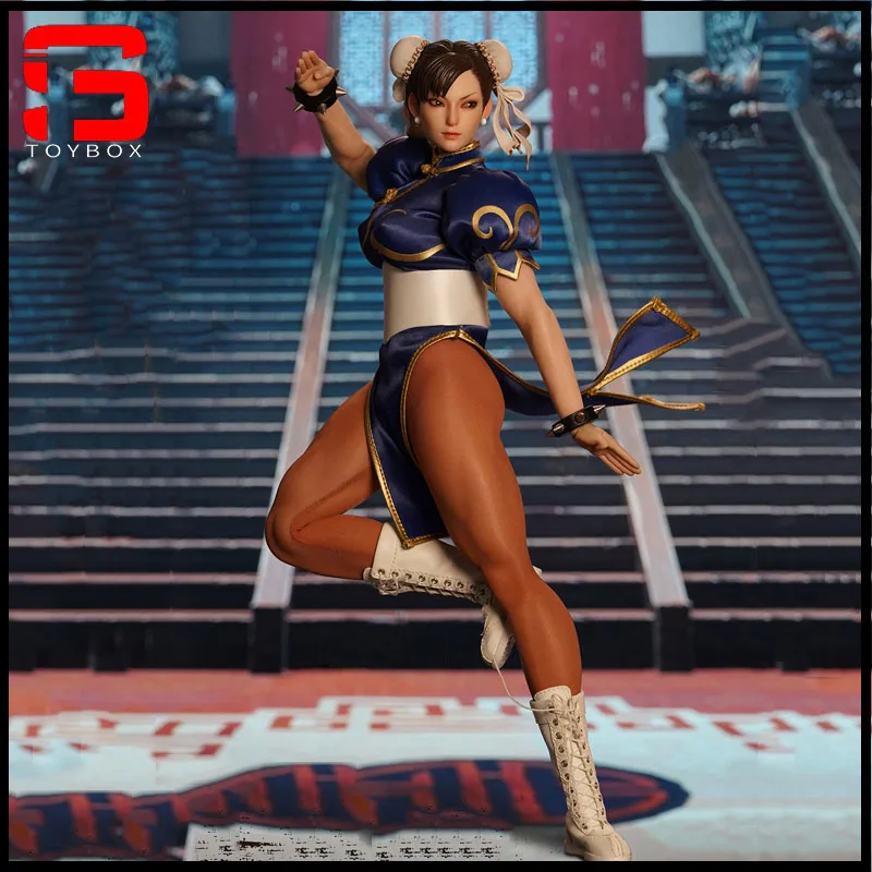 PLAY-TOY-P019-1-6-Fighting-Goddess-Chun-Li-Action-Figure-12-Female