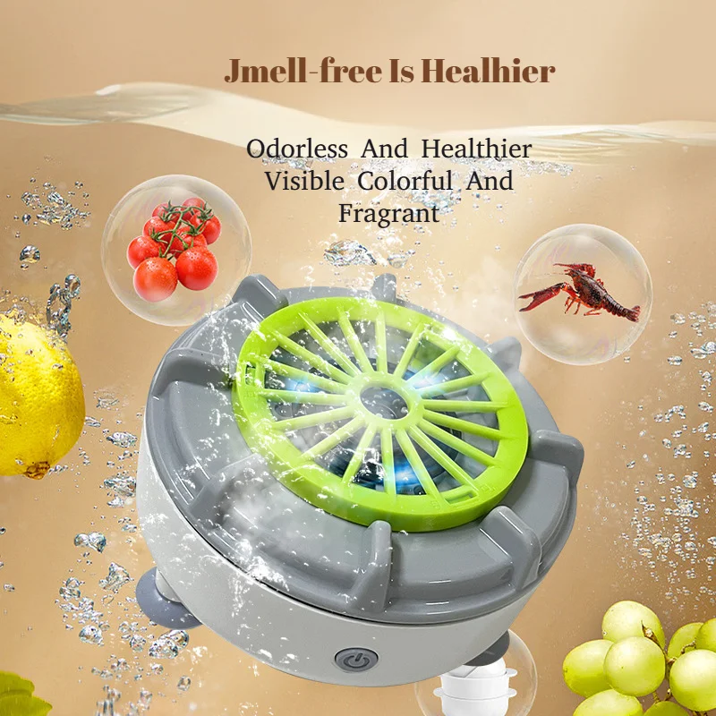 Portable Fruit Vegetable Washing Machine Household Fruits, Vegetables Wash The Ingredients Fully Automatic Food Cleaner Machine