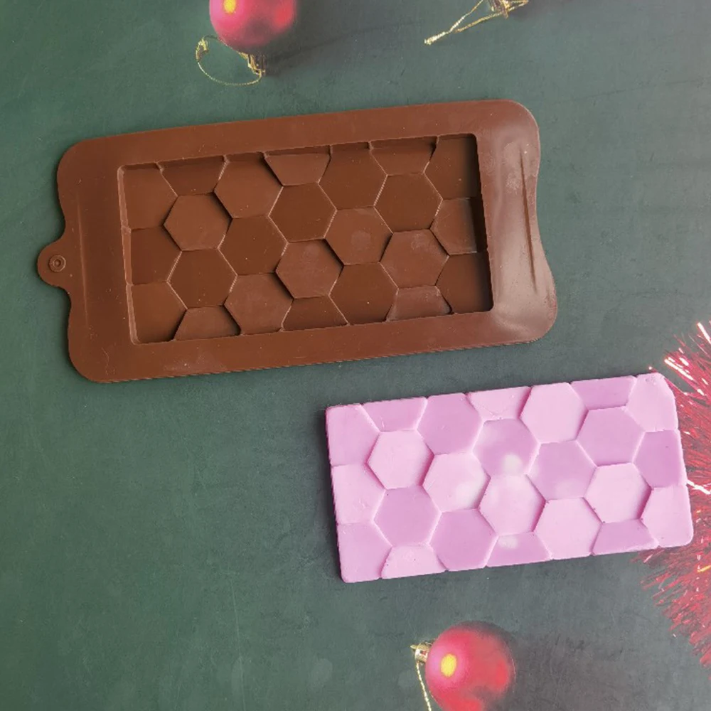6sided Shape Silicone Chocolate Mold Candy Making Mould Baking Tools