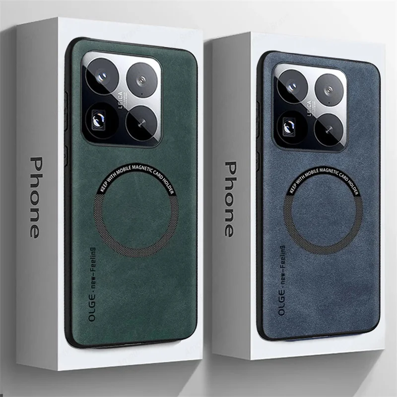 Magnetic Leather Phone Case with Magsafe Integration
