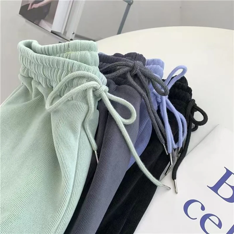 Winter Thick Warm Women Harem Pants 4Xl Oversized Casual Elastic Waist Velvet Sweatpants Female Solid Fleece Jogging Trousers