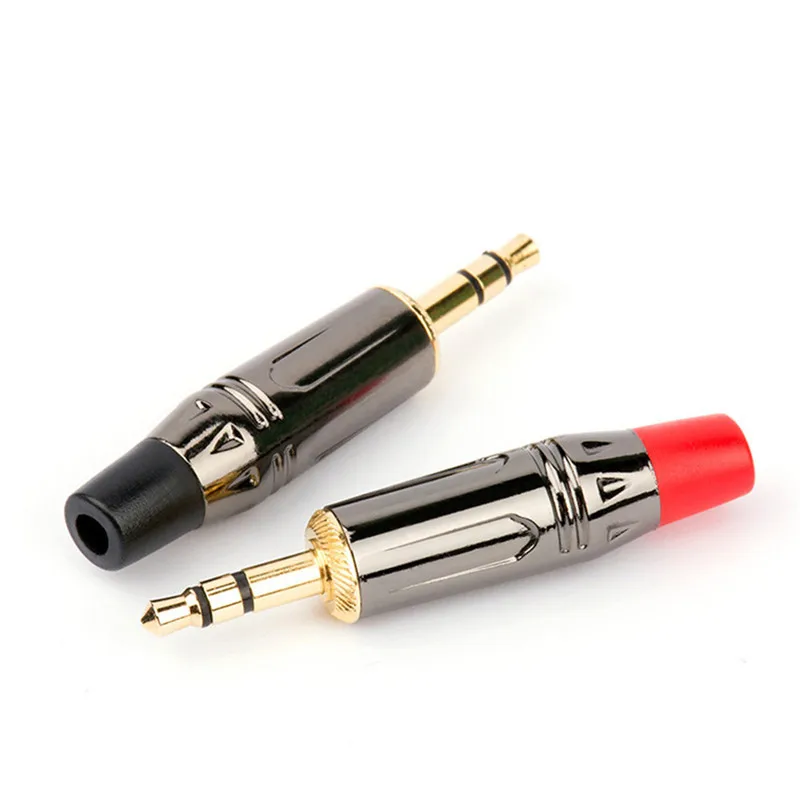 Gold-Plated 3.5mm Stereo Audio Plug Connector