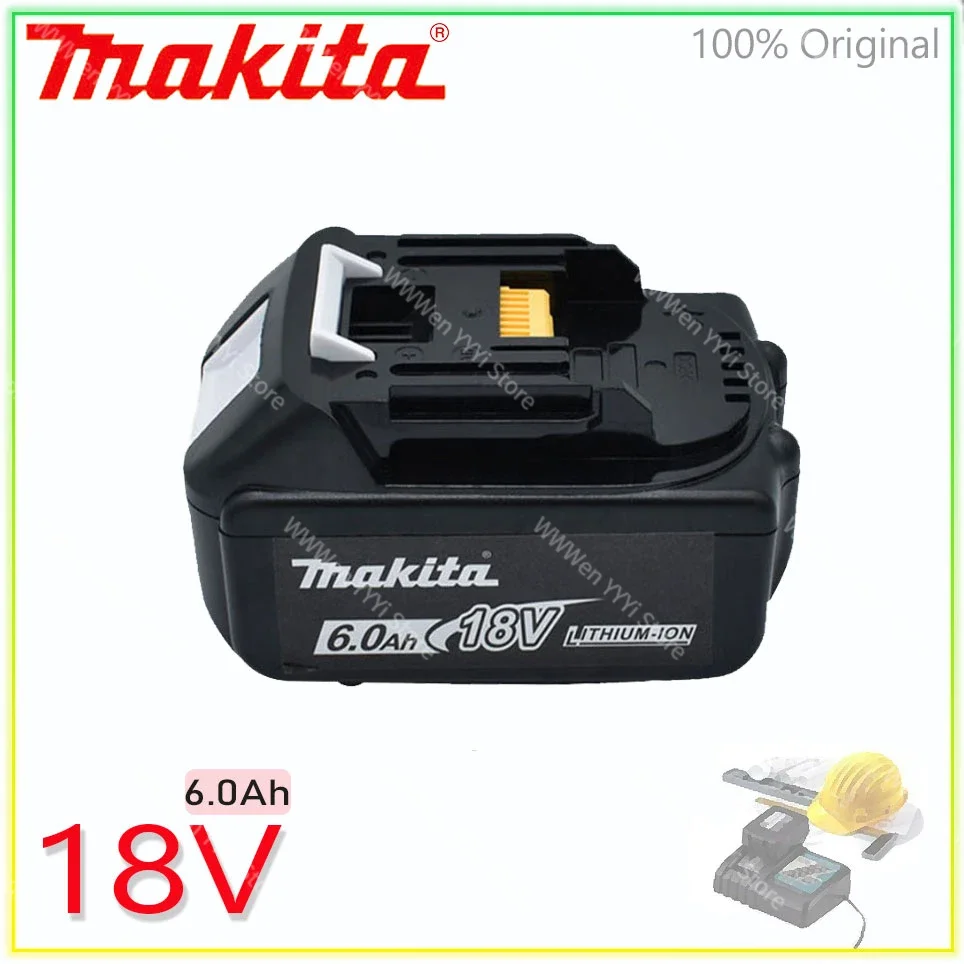 

18V Original Makita 6000mAh Lithium-Ion Replacement Battery Power Tool Rechargeable Battery Makita USB Adapter BL1860 BL1850