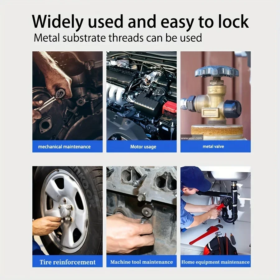 Threadlocker 222 242 243 263 271 272 290 Blue Screw Glues Thread Locking Agents Anaerobic Glue Anti-loose Fastening Sealant 5