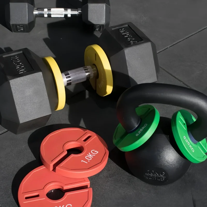 Gym Micro Plates Dumbbell fractional Weight Plate Rubber Fractional Weight Plates Add-on Change Plate 1Pc gym accessories