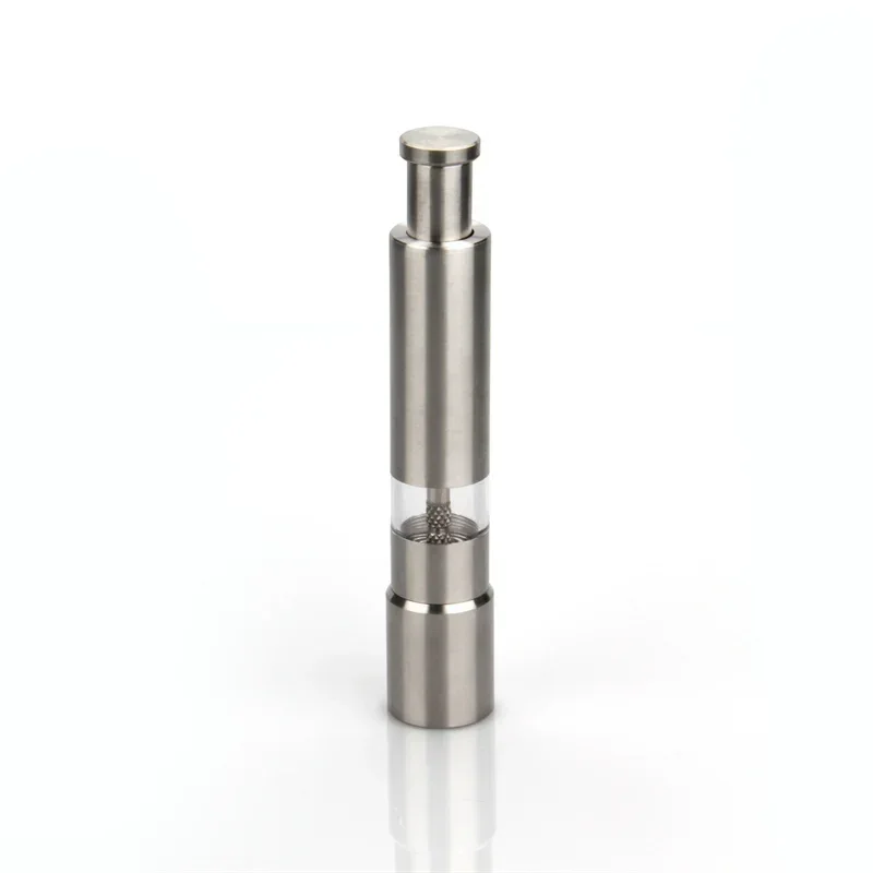 new Stainless Steel Thumb Push Spice Sauce Grinder Efficient Suitable For Various Spices Such As Pepper And Salt
