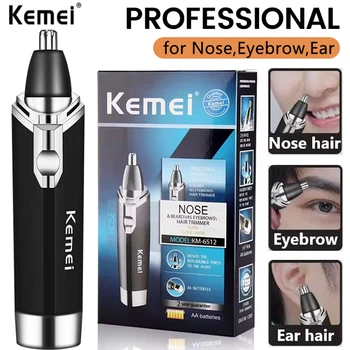 Kemei Professional Nose Hair Trimmer, Beard Trimmer, Eyebrow Trimmer for Men, Nose and Ear Hair Removal Machine 1