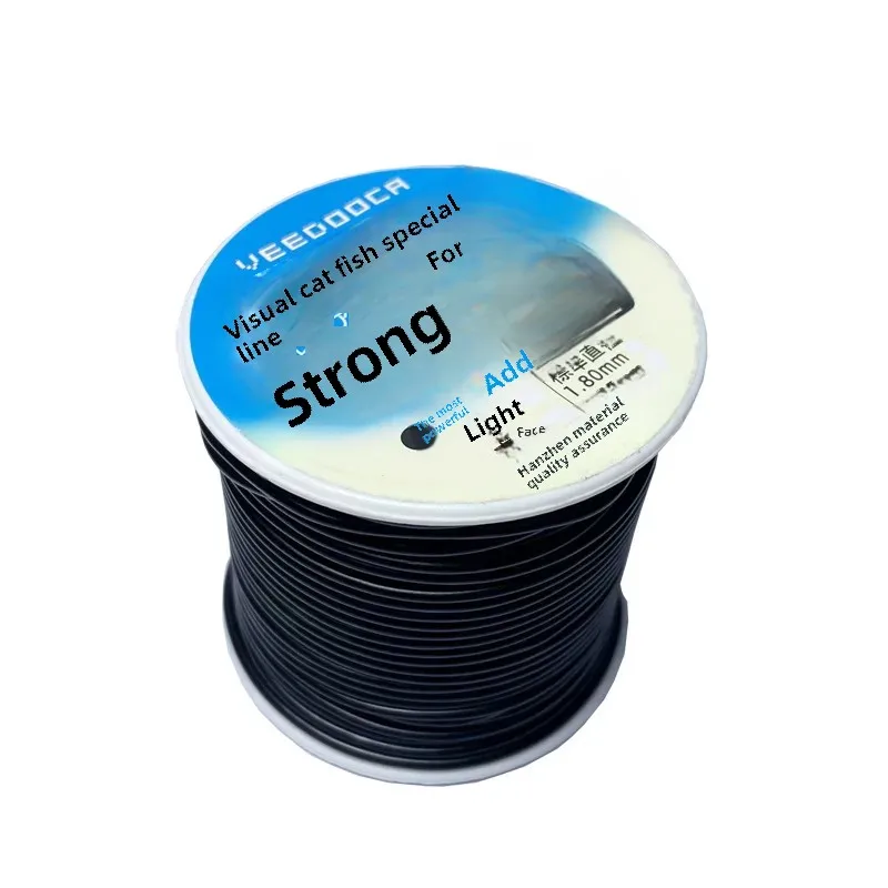 Visible Fishing Line Four Core Bright Leather Black Leather Line 1.0~1.8 Fish Durable Monofilament Fishing