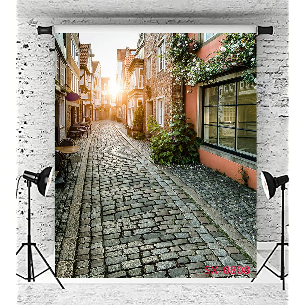 

SHENGYONGBAO European Architecture Scenic Spots Street View Photography Art Cloth Background Prop YL-02