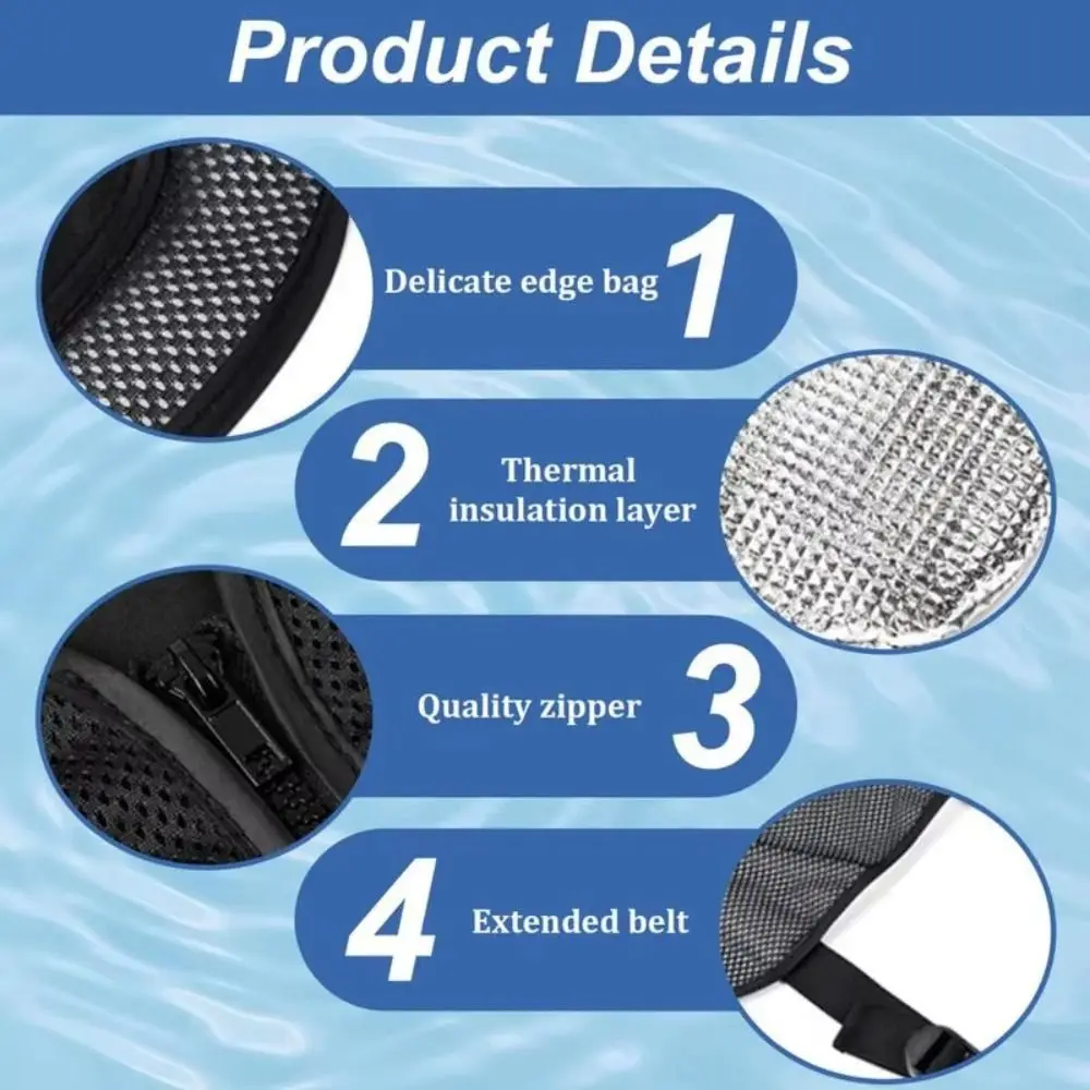 8개의 아이스팩이 포함된 아이스 쿨링 조끼 방수 통기성 야외 작업 조끼 조절 가능한 다기능 야외 러닝 조끼