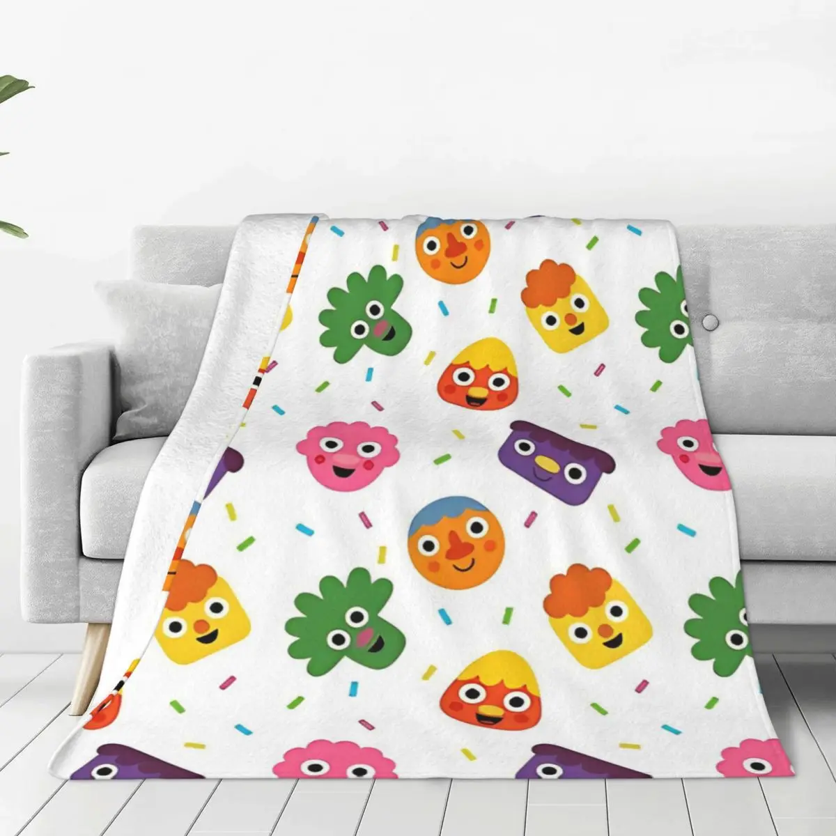 Noodle & Pals Warm Blankets Cartoon Airplane Travel Plush Bedding Throws Fluffy Bedroom Flannel Bedspread Sofa Bed Cover 2