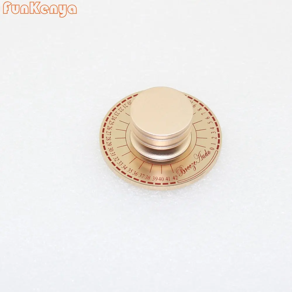 

Dia 60mm Big Size Power Switch Volume Control Scale Knob DIY Amp Accessories CNC Gold Anodized Aluminum Pententiometer Handle