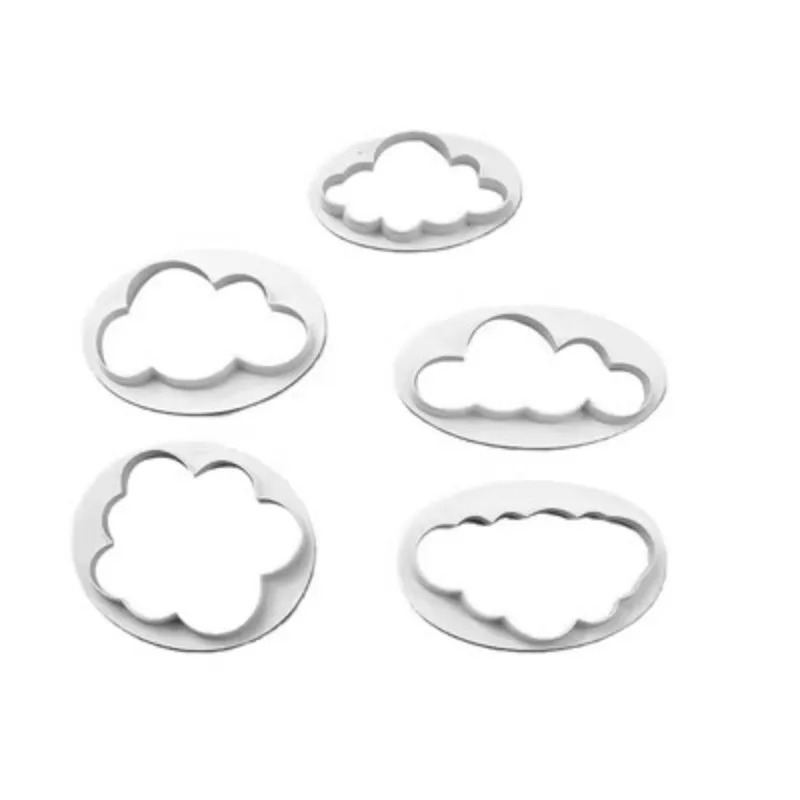 Description Picture 4 of item5Pcs/set Fondant Cutter Cloud Plastic Cake Cookie Biscuit Cutter Fondant Mold Fondant Cake Decorating Tools Sugar Craft