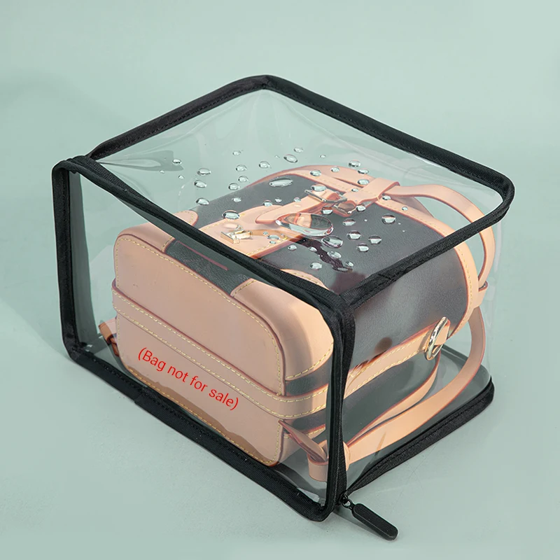 Dust-Proof Transparent Storage Bag Organizer Handbag Cover with Zipper High Capacity Storage Bags Fit For Belt Nano, Saddle Bag