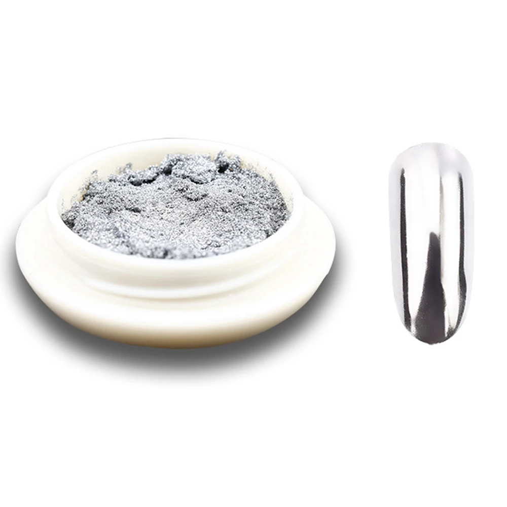 Nail Powder Nail Glitter Nail Pigment Nail Decoration Nail Decorations Nail Flakes Nail Mirror Glitter Powder Gold Silver Metallic Effect Pigment Gel Polish Chrome Flakes Holographic Nail art Decor