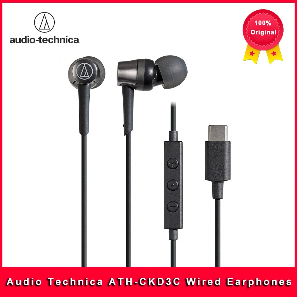 Original Audio Technica ATH-CKD3C In-Ear Wired Earphones with Usb Type-c Connector,headset for Huawei Xiaomi,for Phones/tablet 1