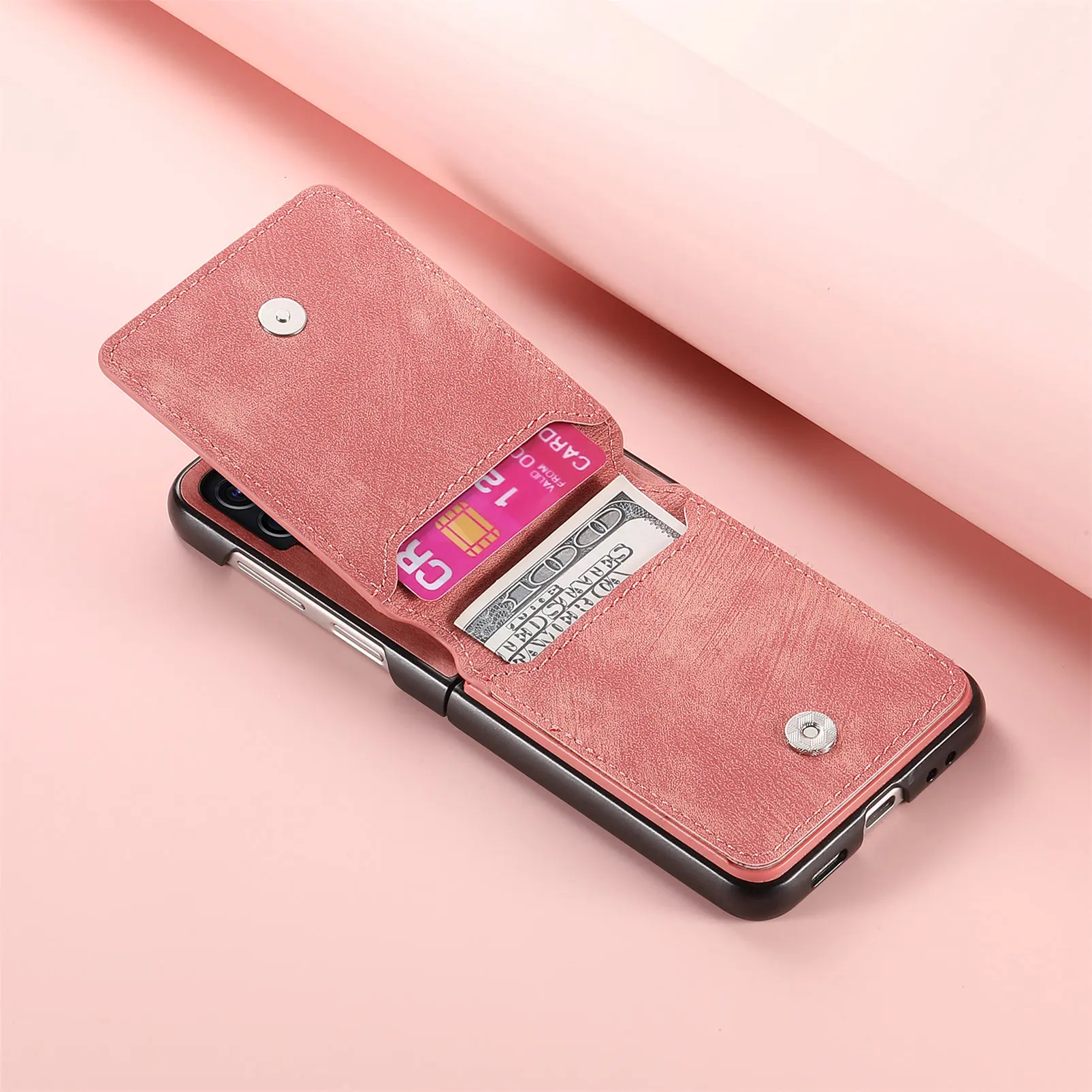 Luxury Leather Card Holder Case for Razr Ultra 5G Folding Smartphone