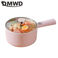 DMWD 1.8/2.5L Household Cooking Pot Electric Rice Cooker Mini Hot Pot Food Steamer Porridge Soup Pot Breakfast Maker Frying Pan 2