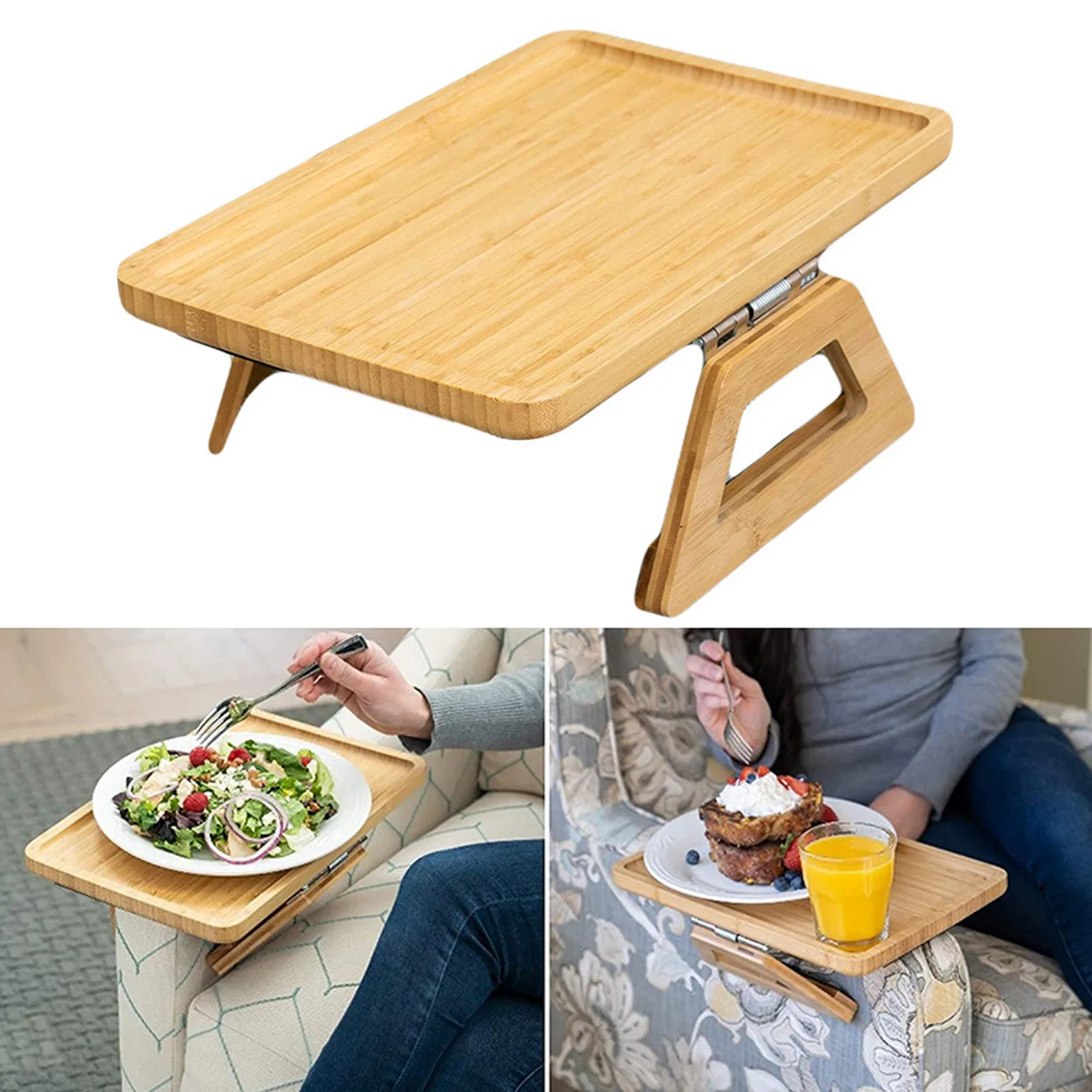 Sofa Tray Sofa Armrest Clip Table Tray Food Trays For Eating On Couch Sofa  Armrest Clip Table Tray Bamboo Wood Sofa Couch Arm - Storage Trays -  AliExpress