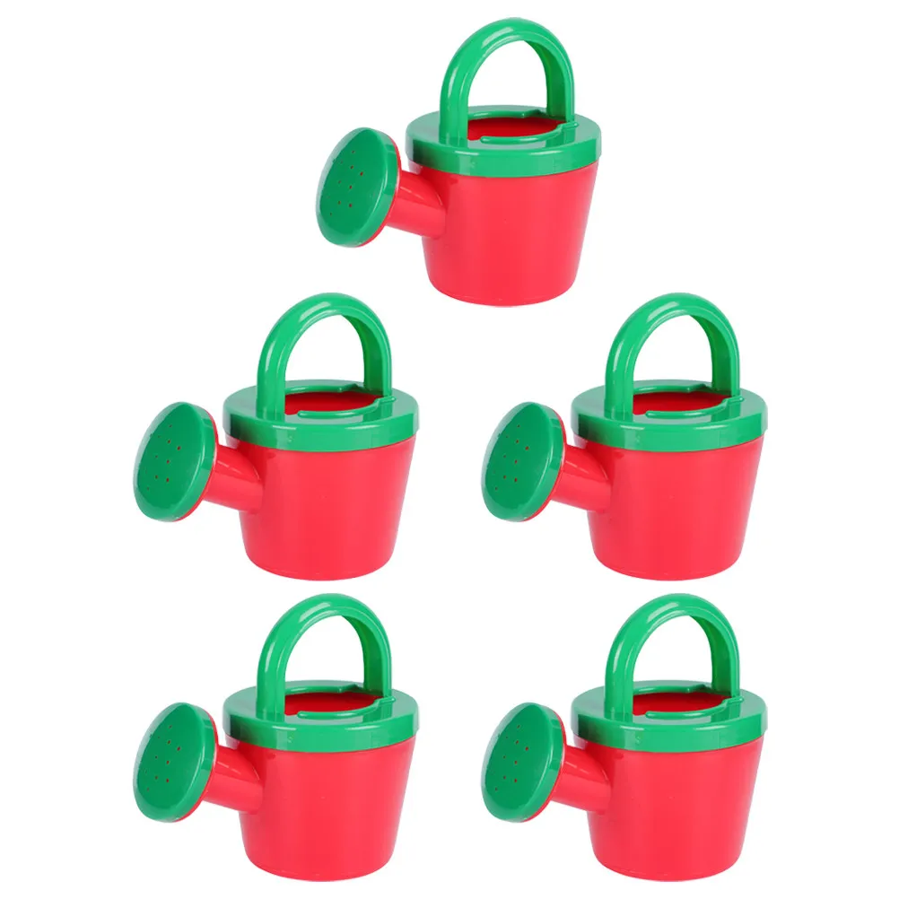 5Pcs 어린이 물뿌리개 사랑스러운 플라스틱 정원 목욕 샤워 여름 해변 모래 놀이 어린이를위한 물뿌리개 냄비 사랑스러운 목욕 장난감