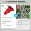 2Pcs Wrench Organizer Wrench Storage Rack Plastic Spanner Tools Holders Standard Spanner Wrench Storage Tools Rack Holders 3