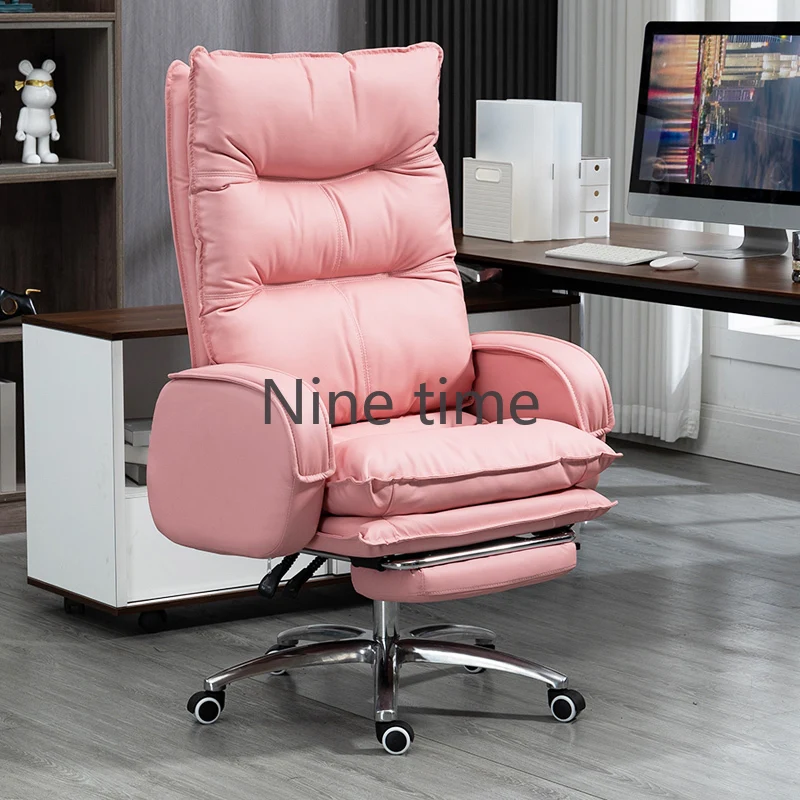 Pink Gaming Office Chairs Cushion Nordic Dining Design Executive Computer Chair Lounge Relax Sillas De Espera Library Furniture lounge armchair dining chairs ergonomic desk design throne dining chairs leather replica cucina arredo balcony furniture wrx