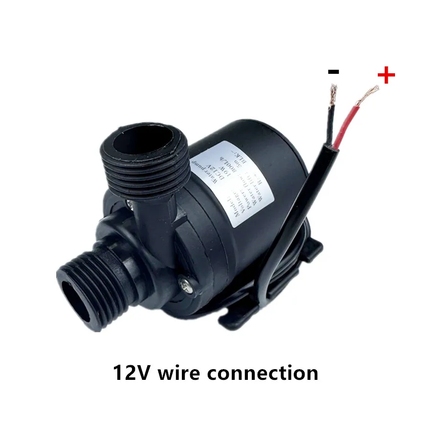 Submersible Water Pump 12V High Pressure Ultra Quiet Solar DC 24V Lift 5M 800L/H Brushless Motor Water Pumps with Brass Joints