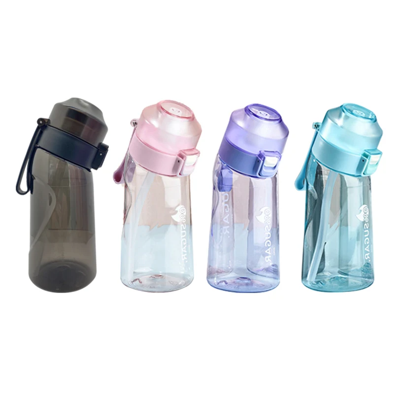 Water Bottle 1PC 500ml 5 Flavor Pods Straw Suitable Family Outdoor Fitness sports water bottle,sports bottle