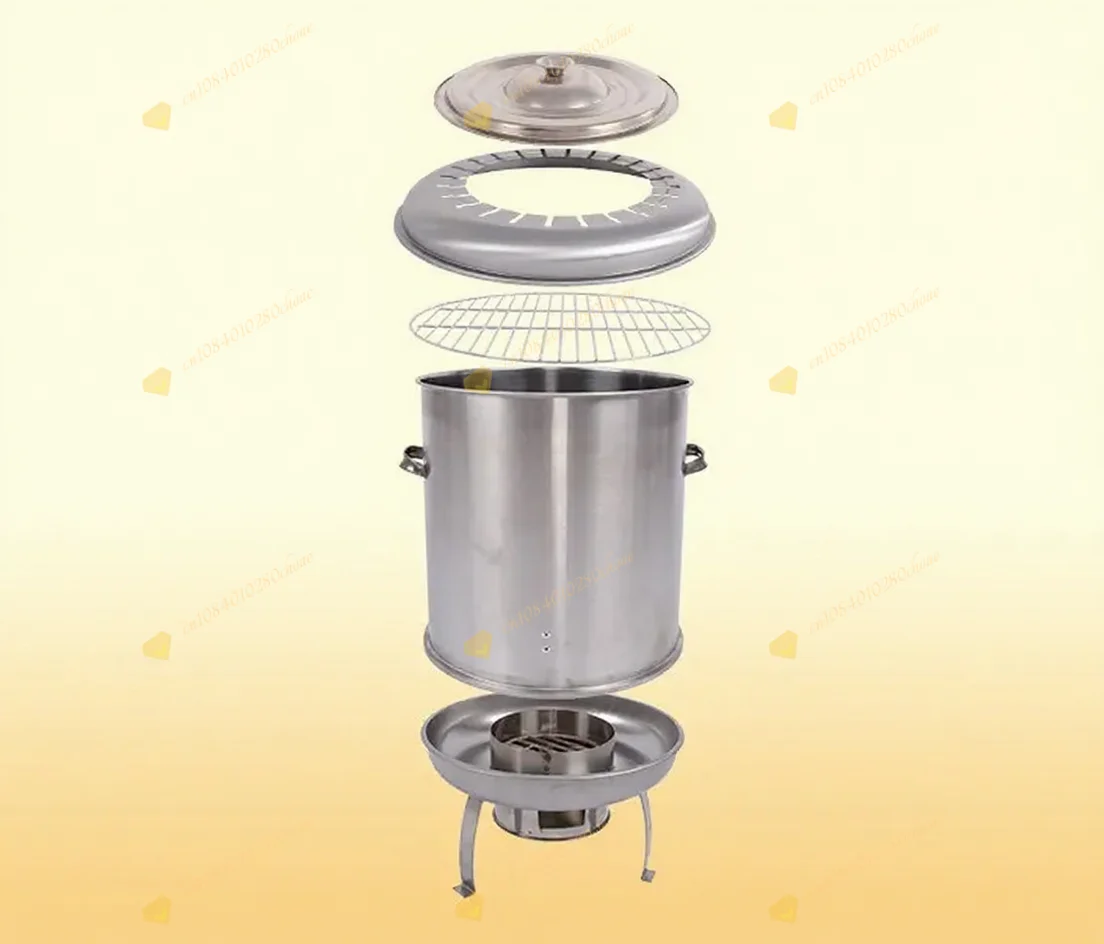 Charcoal BBQ Outdoor Smokeless Roaster for Duck Chicken Skewers Home Use