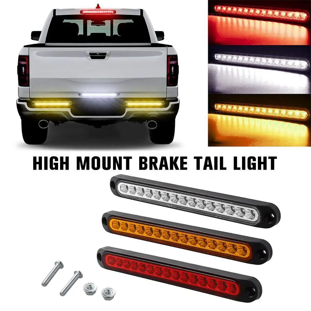 

15 LED Trailer Brake Tail Light LED Bar Stop Turn Tail Lights Waterproof Assembly Brake Strip Red Light For Marine Boats Golf