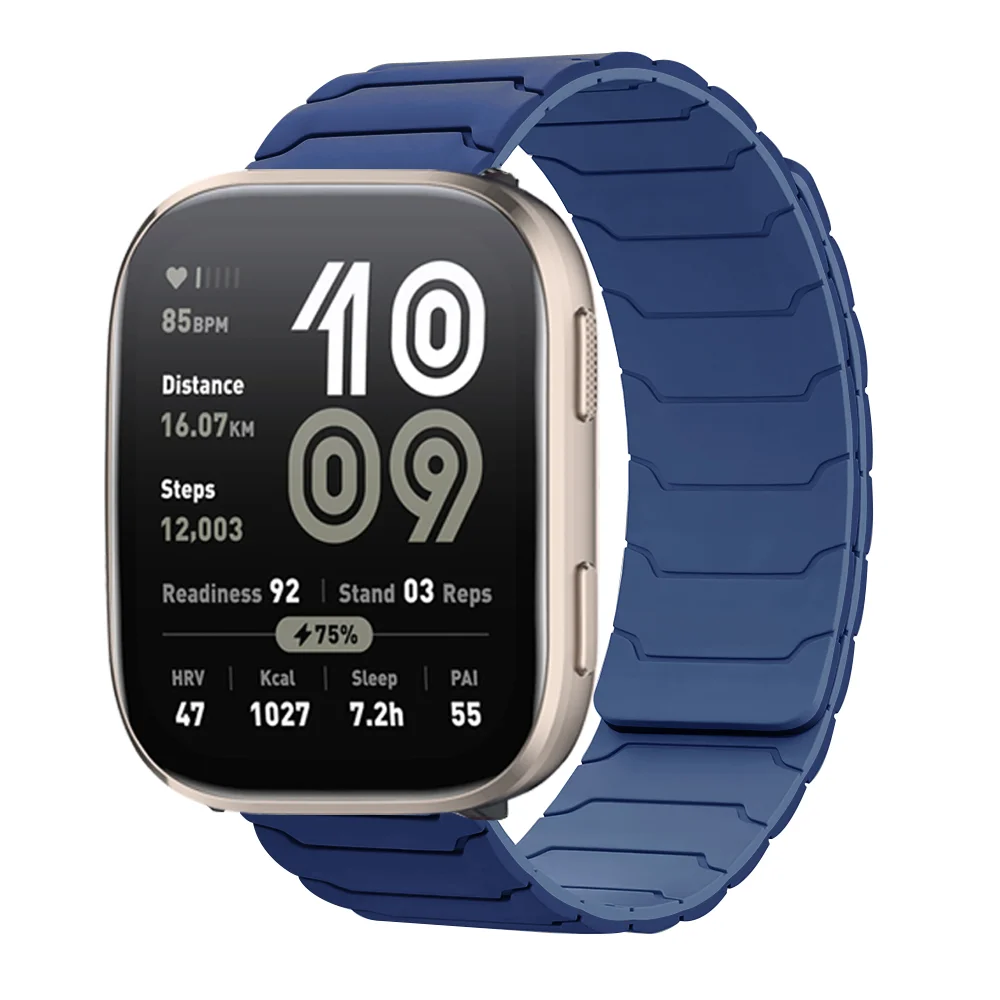 Magnetic Silicone Sports Watch Strap - 22mm Universal Fit Bracelet Accessory