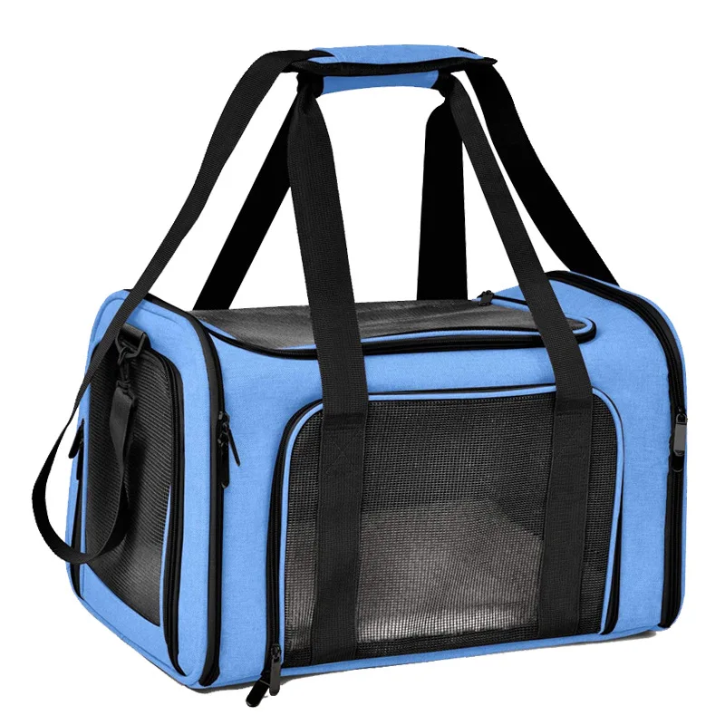 

Dog Carrier Bag Soft Side Backpack Cat Pet Carriers Airline Approved Transport Dog Travel Bags For Small Dogs Cats Outgoing