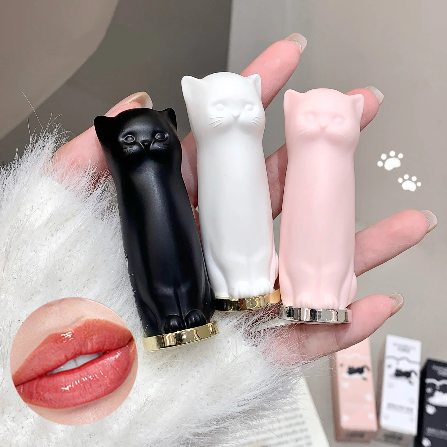 SHAQINUO Cat-Inspired Lip Balm Nourishing for Chapped Lips Long-Lasting Moisture Ideal For Autumn And Winter Hydrating Lip Care