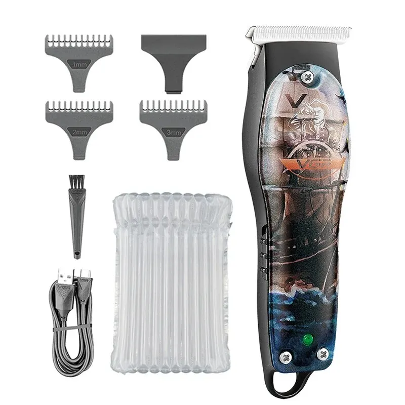 VGR V-953 ماكينة تشذيب اللحية منخفضة الضوضاء وتشذيب الشعر ماكينة تشذيب الشعر الاحترافية شحن ماكينة تشذيب الكتابة على الجدران اللاسلكية