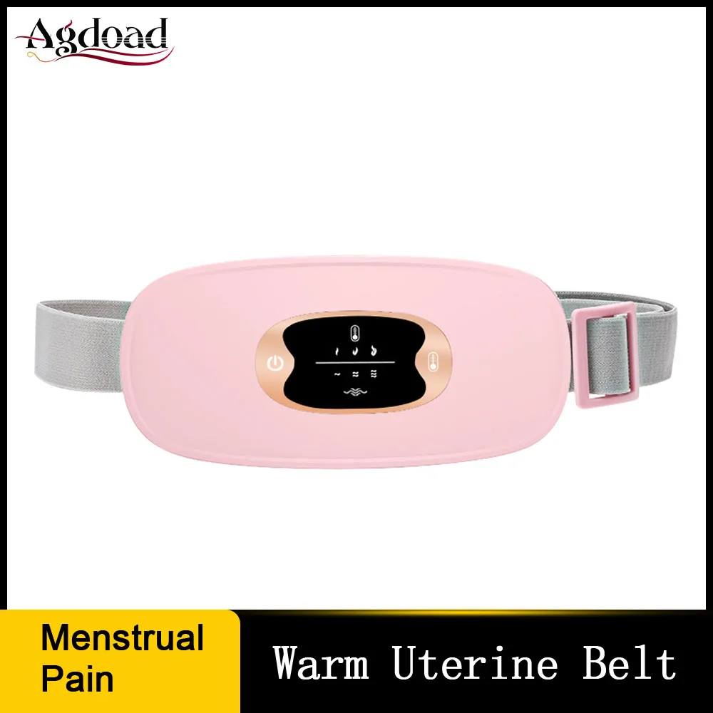 

Menstrual Heating Pad Smart Warm Palace Belt Relief Waist Pain Cramps Vibrating Abdominal Massager Electric Waist Belt Device