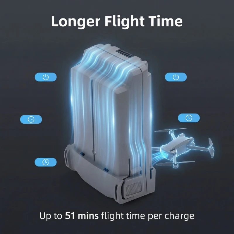 Batterie 4850mAh pour Drone Selfie Poche - Autonomie 51 min