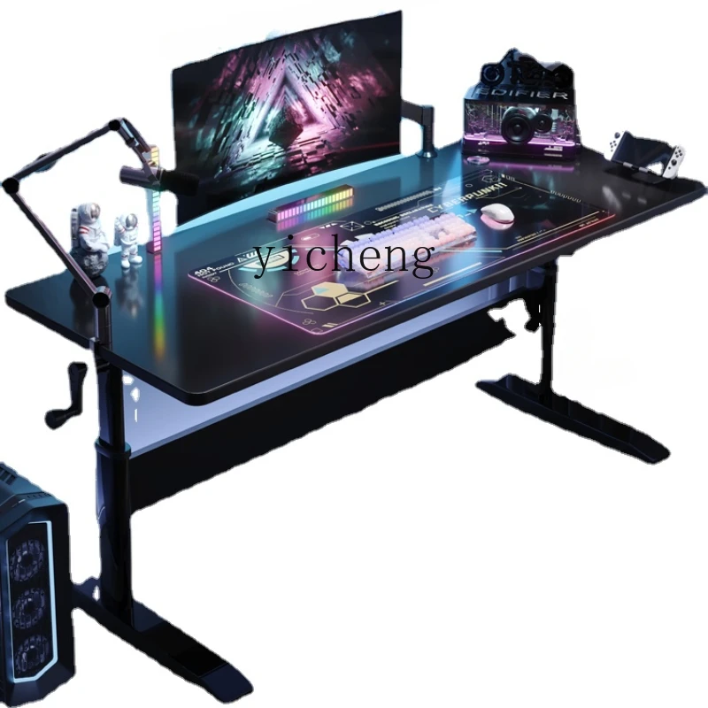 Zws Liftable Computer Desk Desktop Game Tables Bedroom Study Table Office Workbench