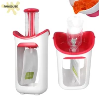 Baby Food Squeeze Station with 10pcs Food Storage Bag Newborn Complementary Food Dispenser Fruit Container Pouch Filling Machine